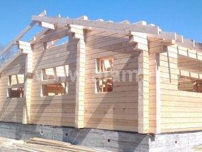 Одноэтажный деревянный дом